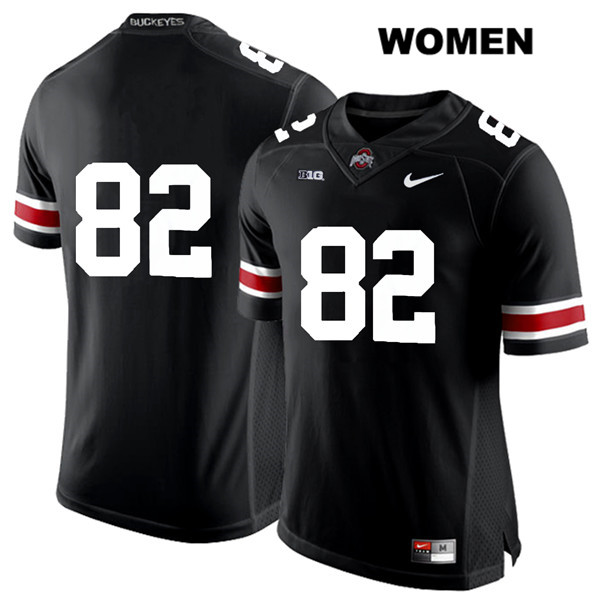 Ohio State Buckeyes Women's Garyn Prater #82 White Number Black Authentic Nike No Name College NCAA Stitched Football Jersey EV19Y54HS